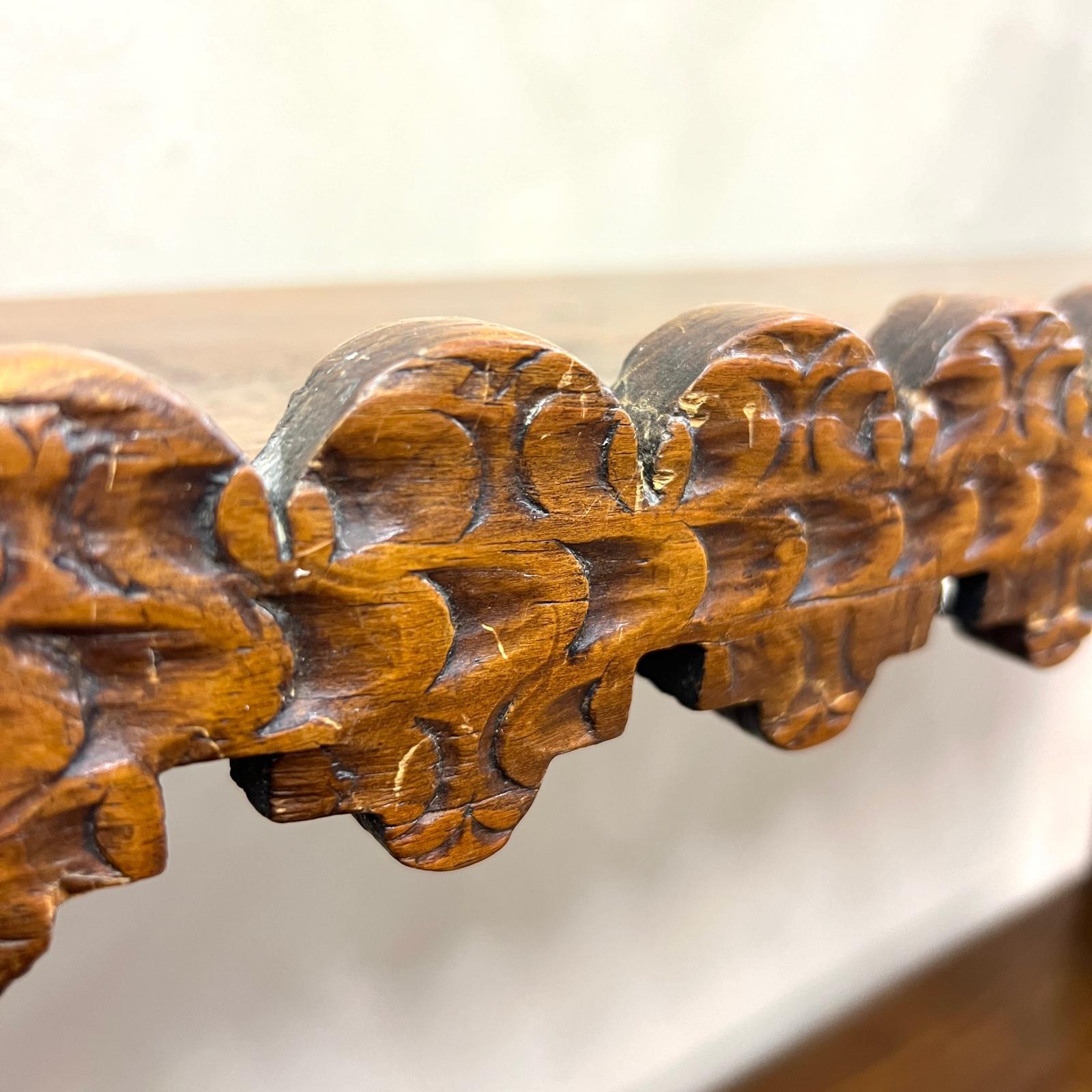 Pine 19th Century Hand Carved Etagere Bookcase Folk Art 
