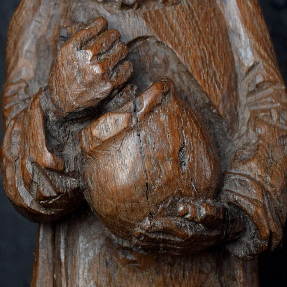 Figure d'exposition d'apothicaire allemande du 19ème siècle sculptée à la main en vente 2