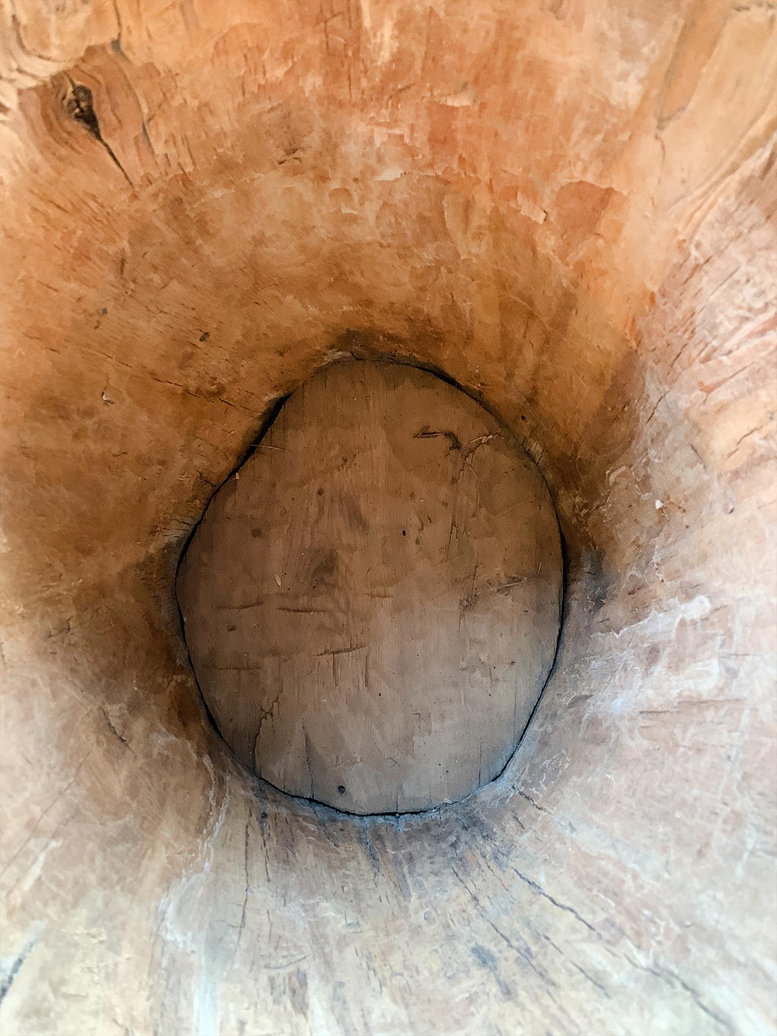 19th Century Hand-Carved Hornbeam Barrel 2