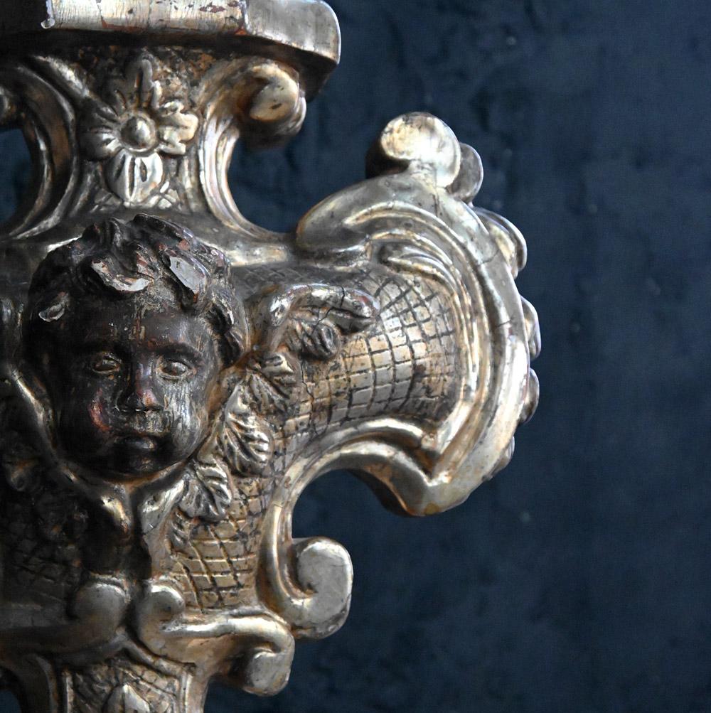 Hand-Crafted 19th Century Hand Carved Italian Lamp