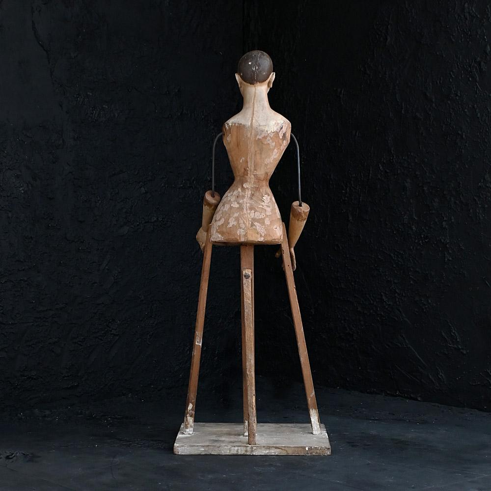 19th Century Hand Carved Italian Santos Processional Figure For Sale 5