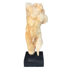 19th Century Hand-Carved Marble Torso