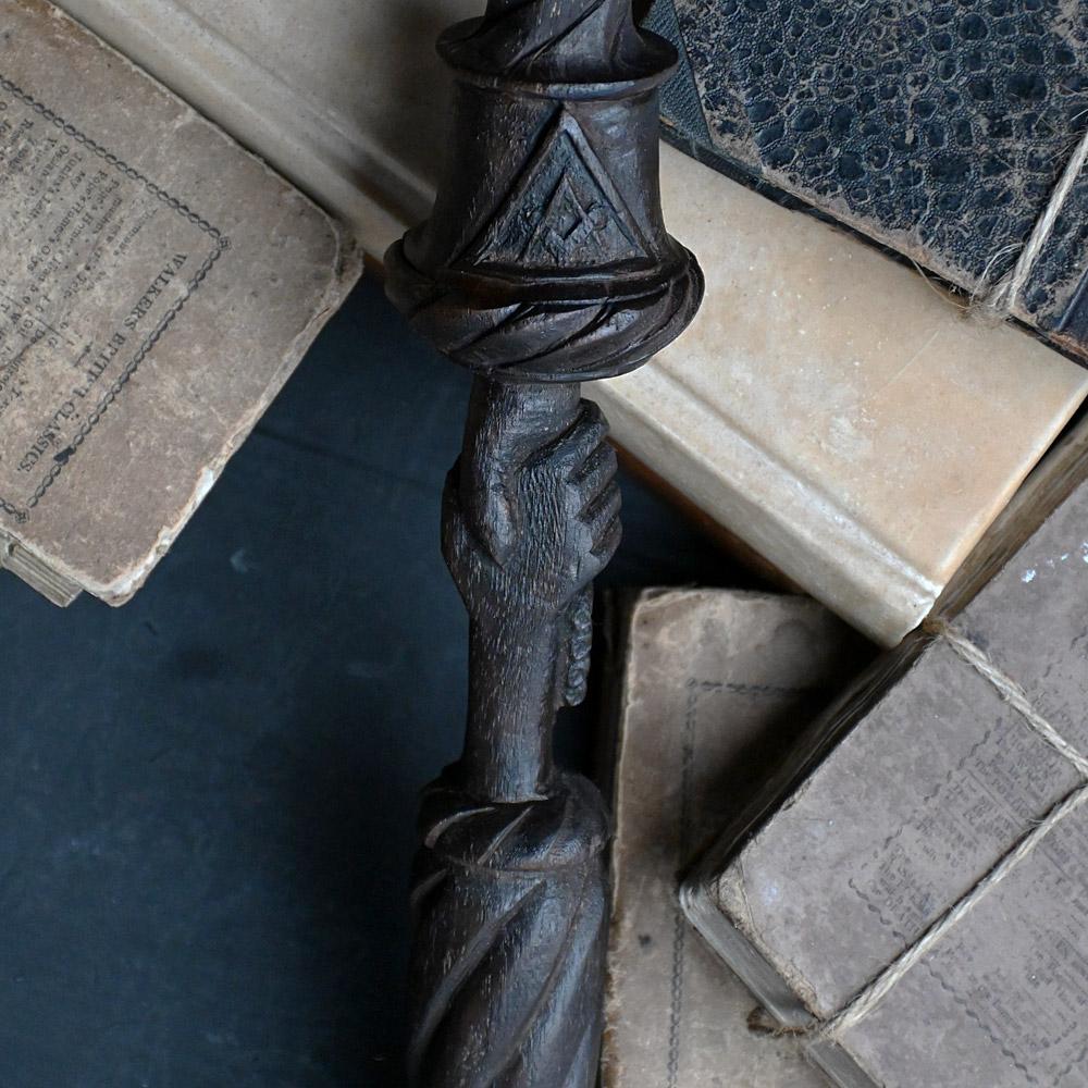 19th Century Hand Carved Masonic Gavel 1