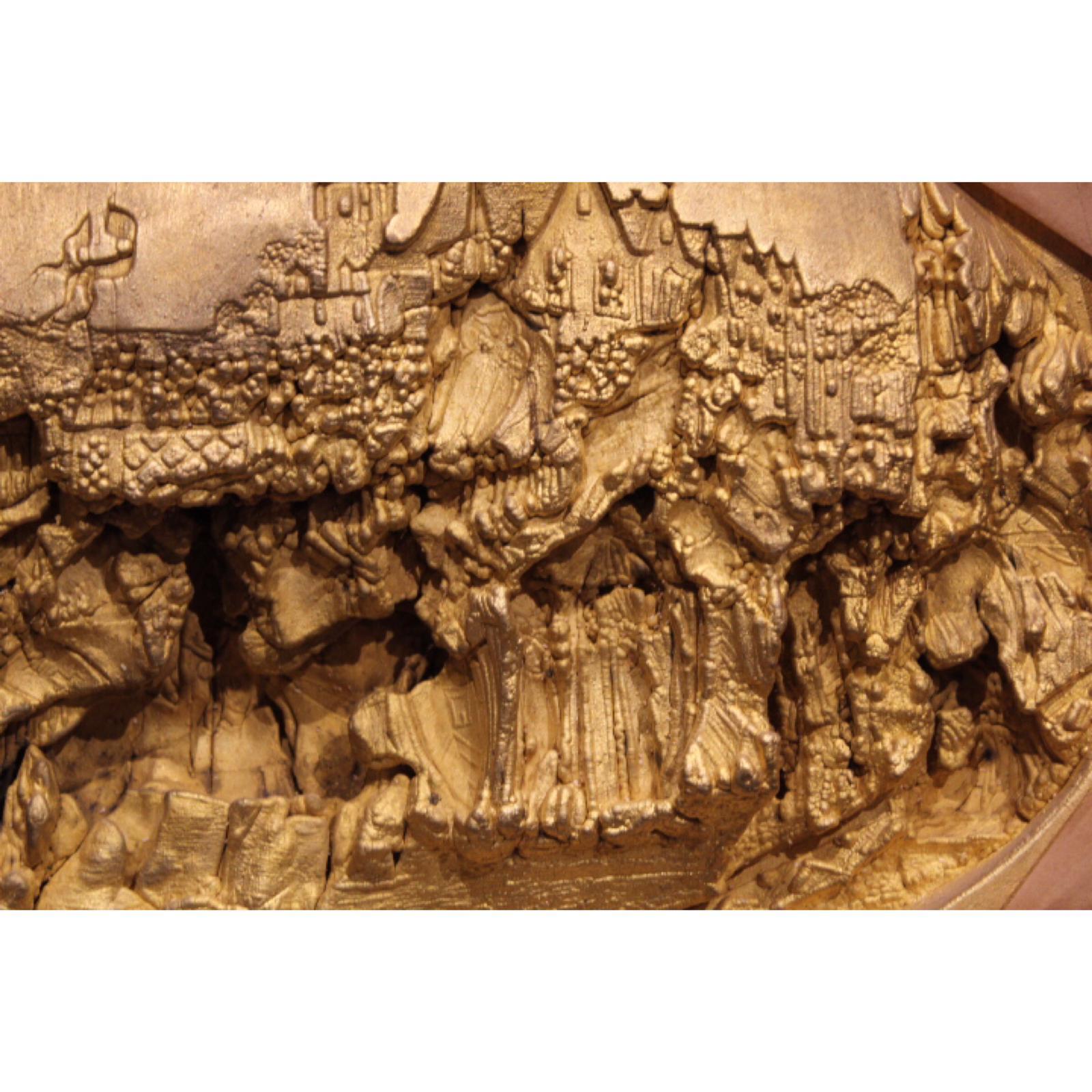 19th Century, Hand-Carved Meerschaum Bas Relief Plaque, Justin Mathieu - French  For Sale 1