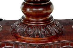 19th century hand carved oval center table