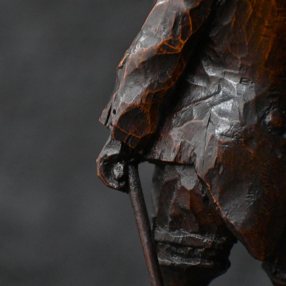 Début du 20ème siècle Figure de pirate du 19e siècle sculptée à la main en vente