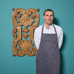 19th Century Hand Carved Scrolling Oak Decorative Panel