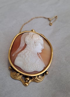 19th Century Hand-Carved Soldier Cameo