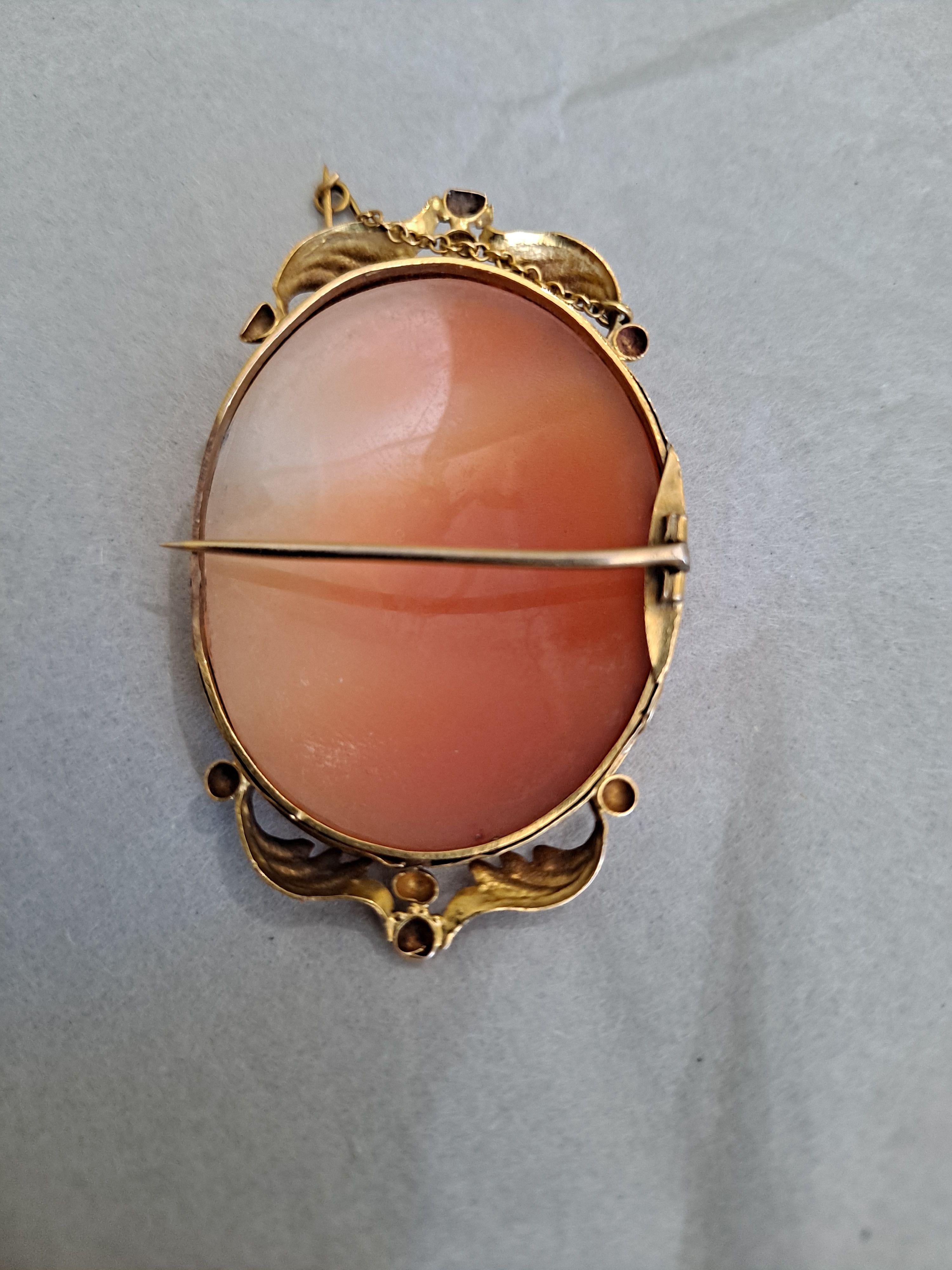 19th Century Hand-Carved Soldier Cameo For Sale 2
