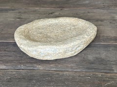19th Century Hand-Carved Stone Platter