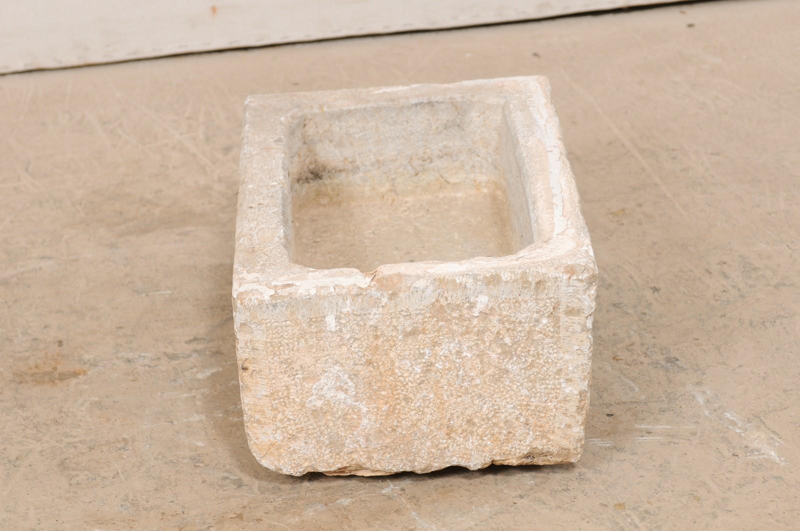 19th Century Hand Carved Stone Trough from Spain 4