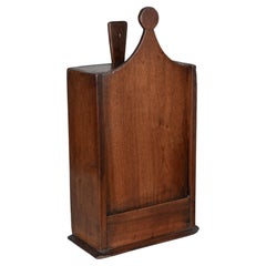 19th Century Hand-Carved Walnut Fariniere Box, Provence, Circa 1870