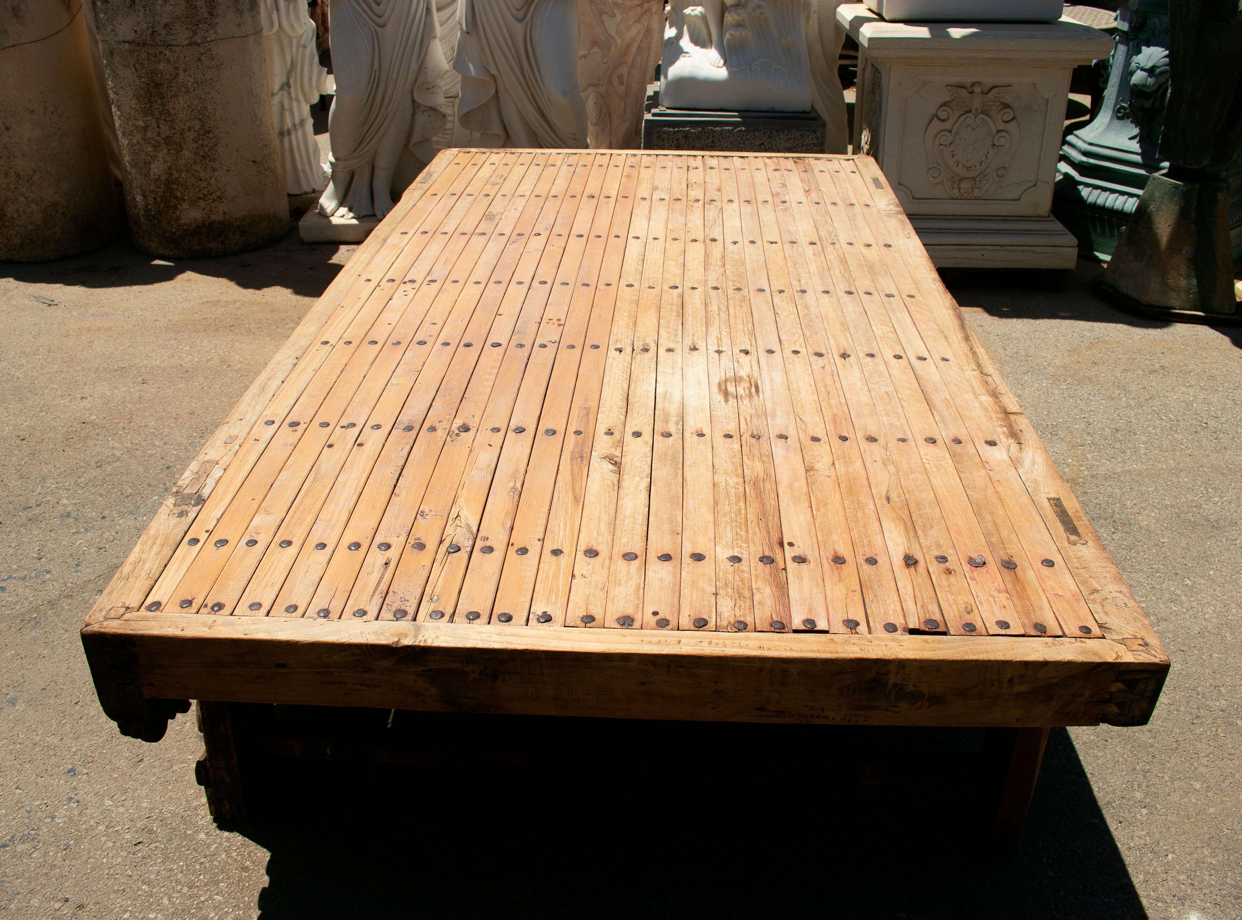 Asian 19th Century Hand Carved Wooden Oriental Coffee Table