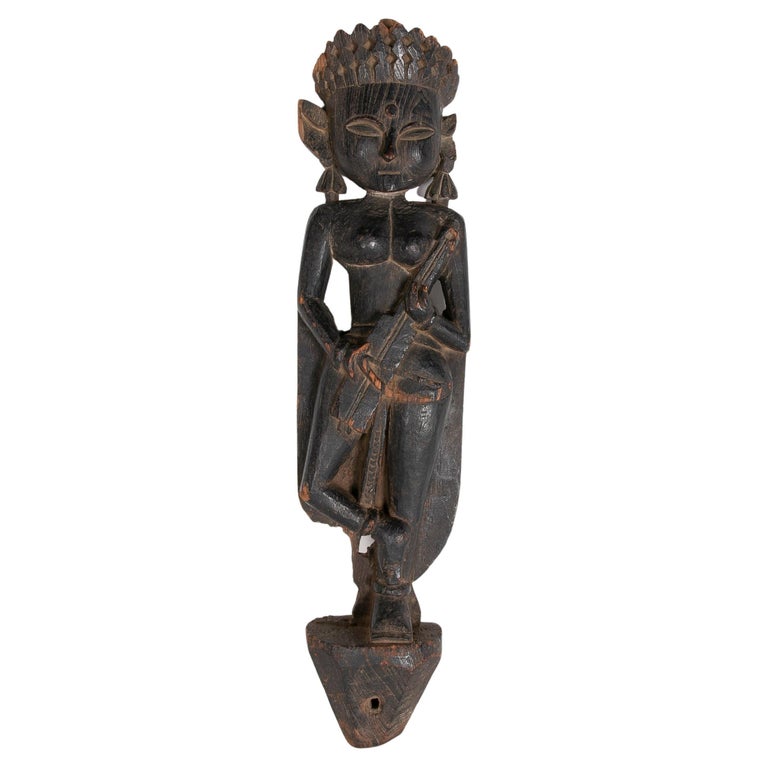 19th Century Hand-Carved Wooden Sculpture For Sale at 1stDibs