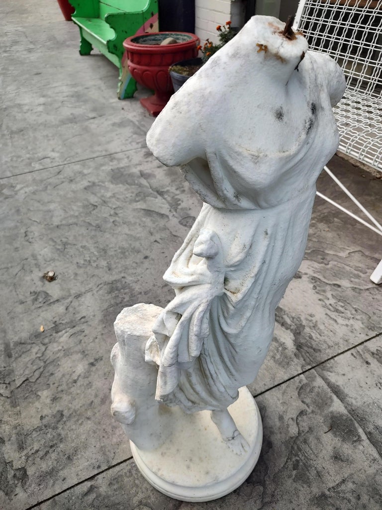 19th Century Hand Chilseled Marble Torso of a Victorian Maiden For Sale ...