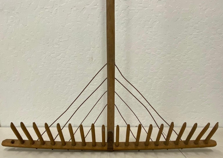 19th Century Handcrafted Leaf Rake For Sale at 1stDibs