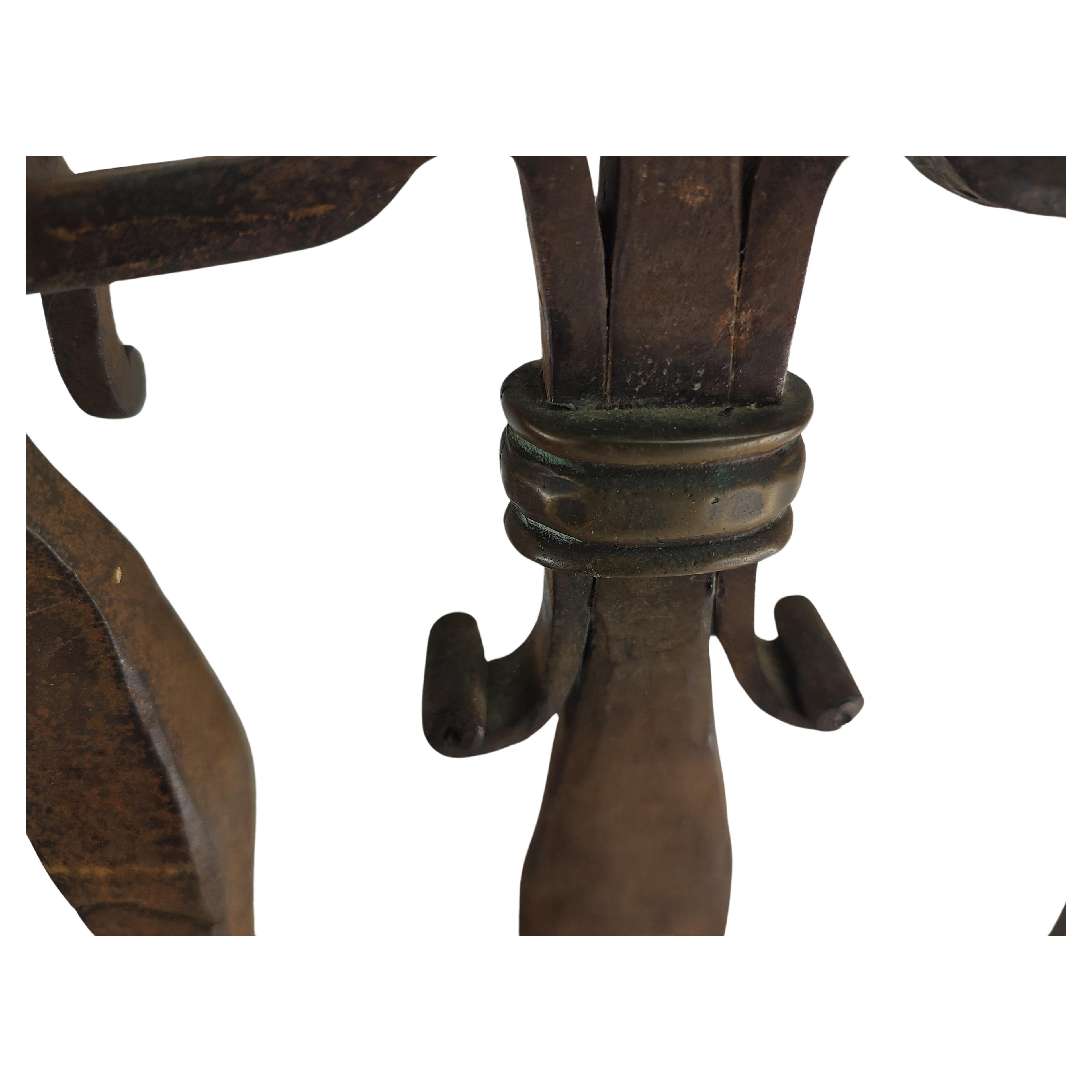 hand forged fireplace tools