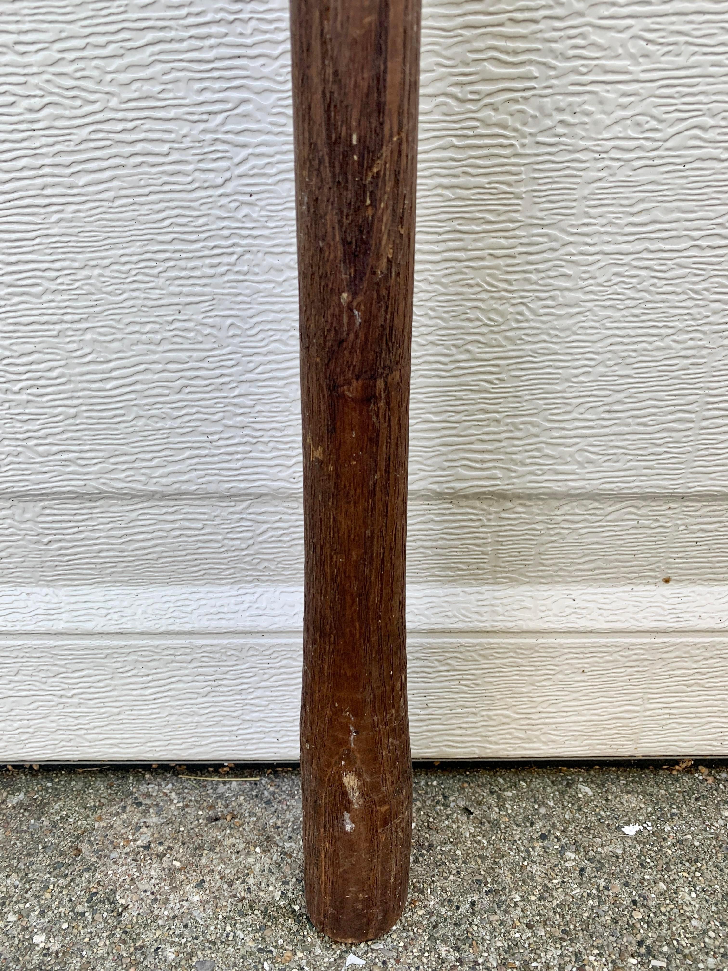 19th Century Hand Forged Iron Harpoon with Wooden Handle For Sale 1