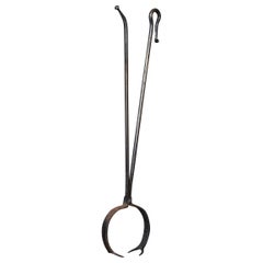 19th century hand forged log grabber