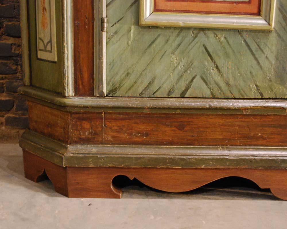19th Century Hand Painted Austrian Two-Door Wedding Cabinet 10