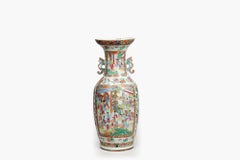 19th Century Hand Painted Cantonese Vase