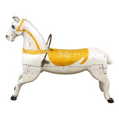 19th Century Hand Painted Carved Wood Carousel Horse