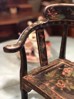 handgemalter Eck-Kindersessel des 19. Jahrhunderts von "Winsor and Newton"