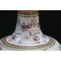 19th Century Hand Painted French Porcelain Vase by Samson of Paris, circa 1890