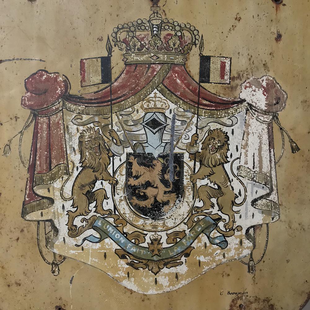 19th Century Hand-Painted French Royal Crest of Arms 1