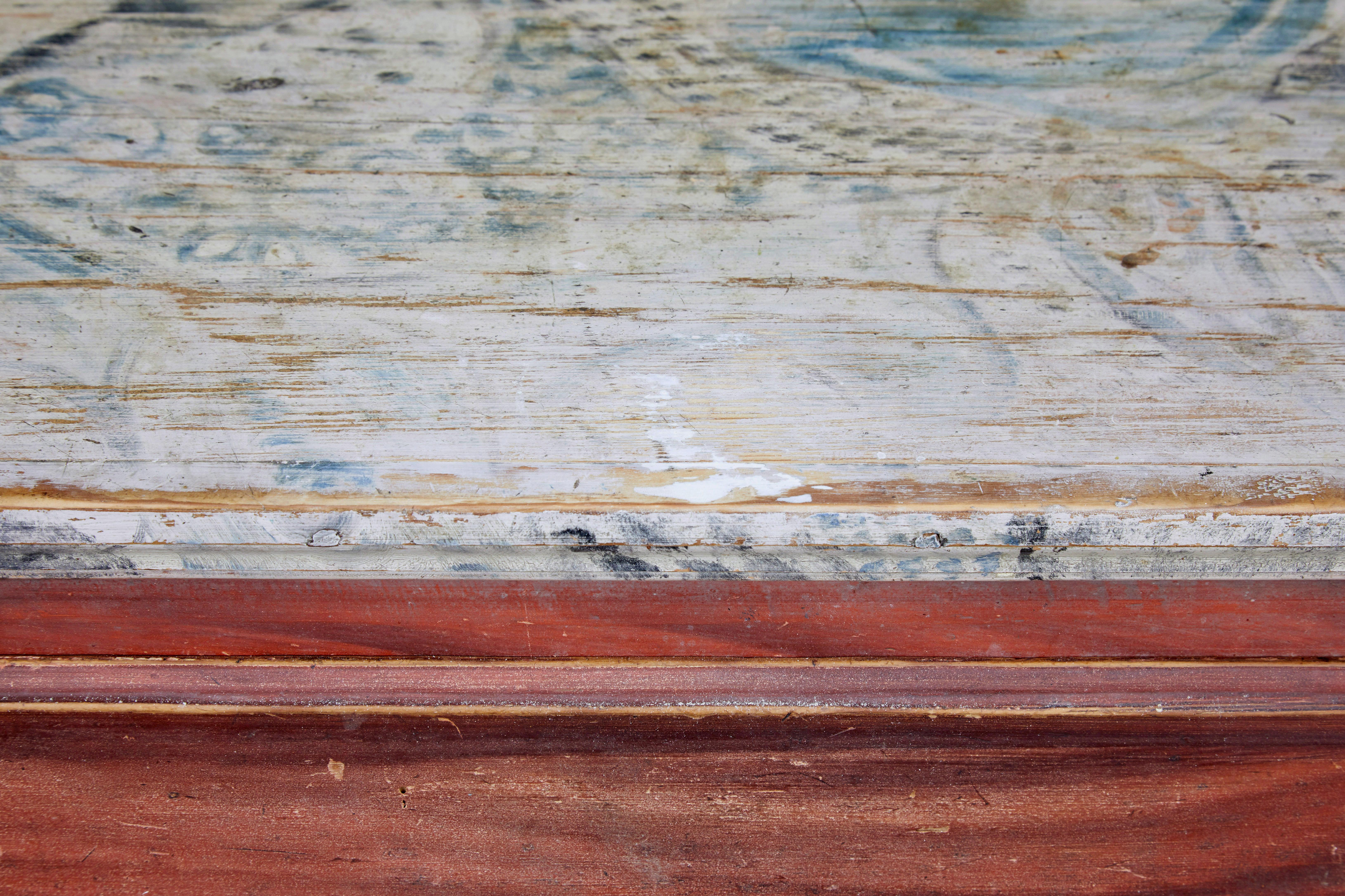 Svedese Cassettiera svedese del XIX secolo dipinta a mano in vendita