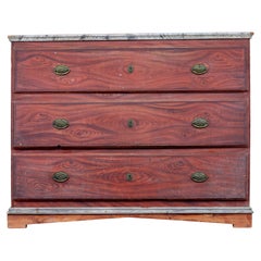 19th Century Hand Painted Swedish Chest of Drawers