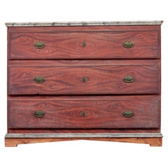 Antique 19th century hand painted Swedish chest of drawers