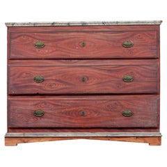 19th century hand painted Swedish chest of drawers