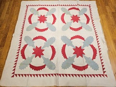 19th Century Hand-Stitched Pennsylvania Dutch Appliqué Quilt