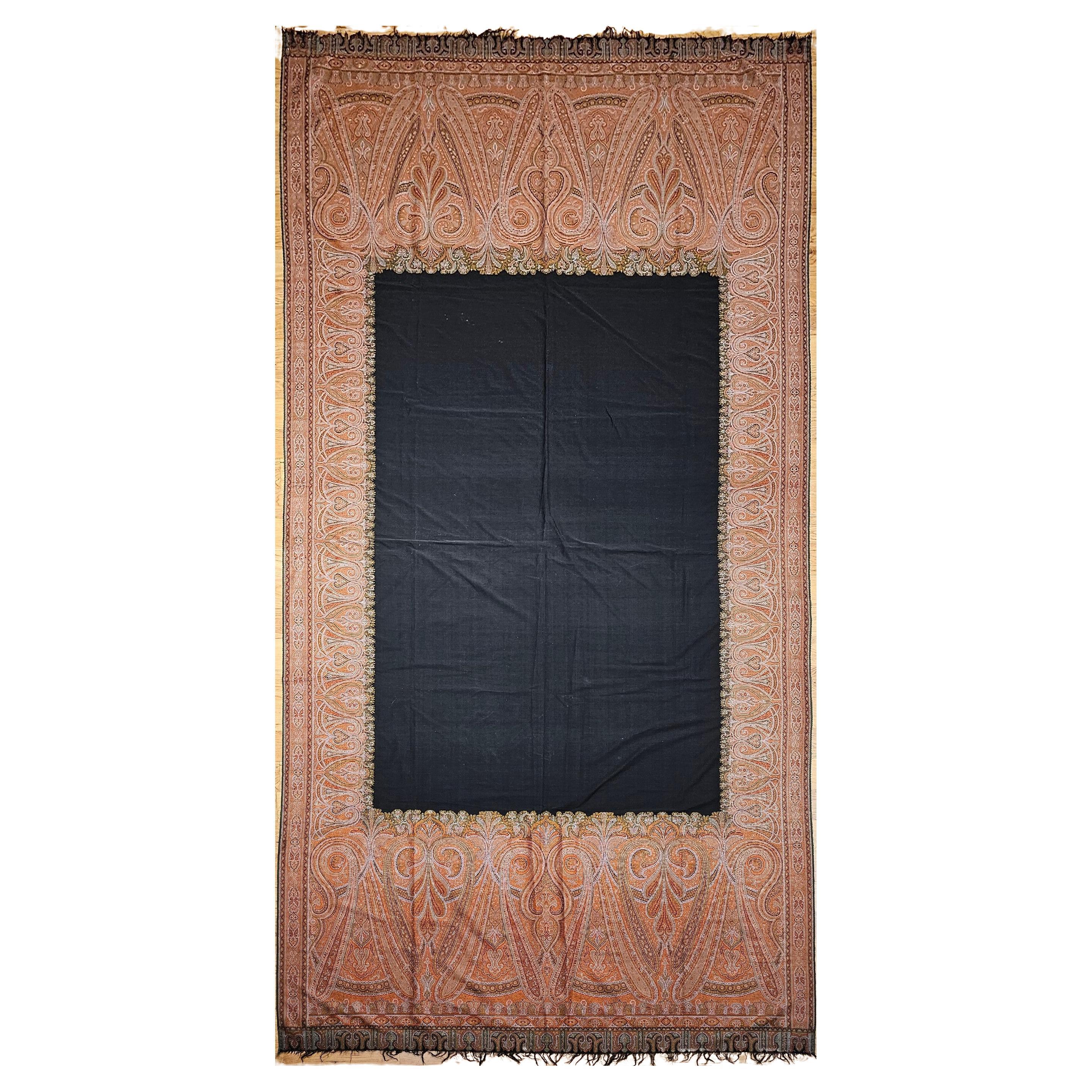 Handgewebter Kashmiri-Paisley-Schal aus dem 19. im Angebot