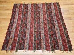 19th Century Hand-Woven Paisley Shawl