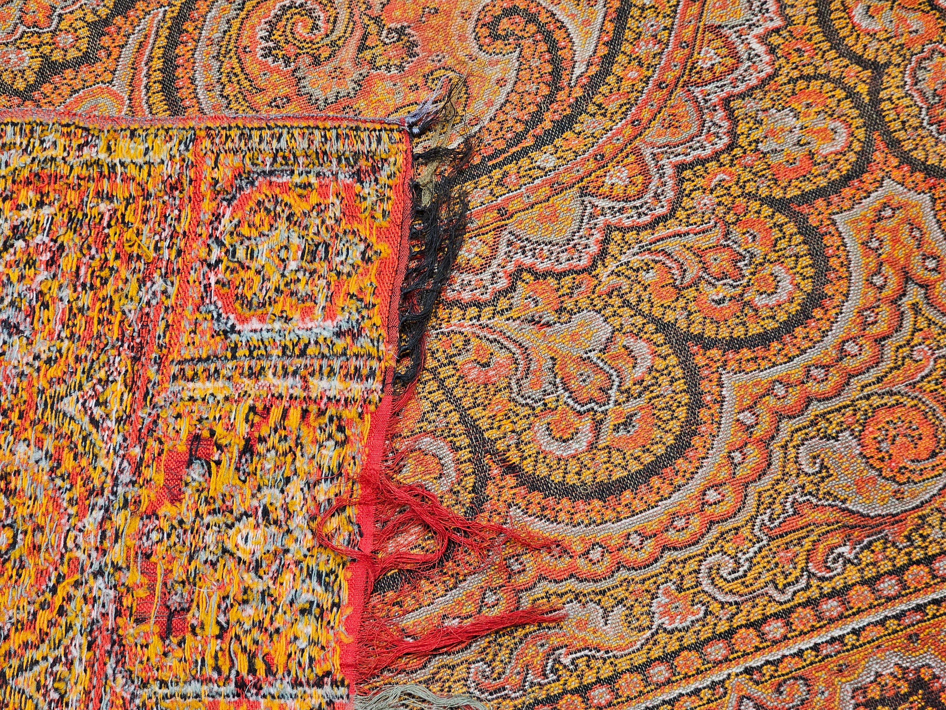 19th Century Hand-Woven Kashmiri Paisley 