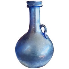 19th Century Handblown Blue Glass Juga