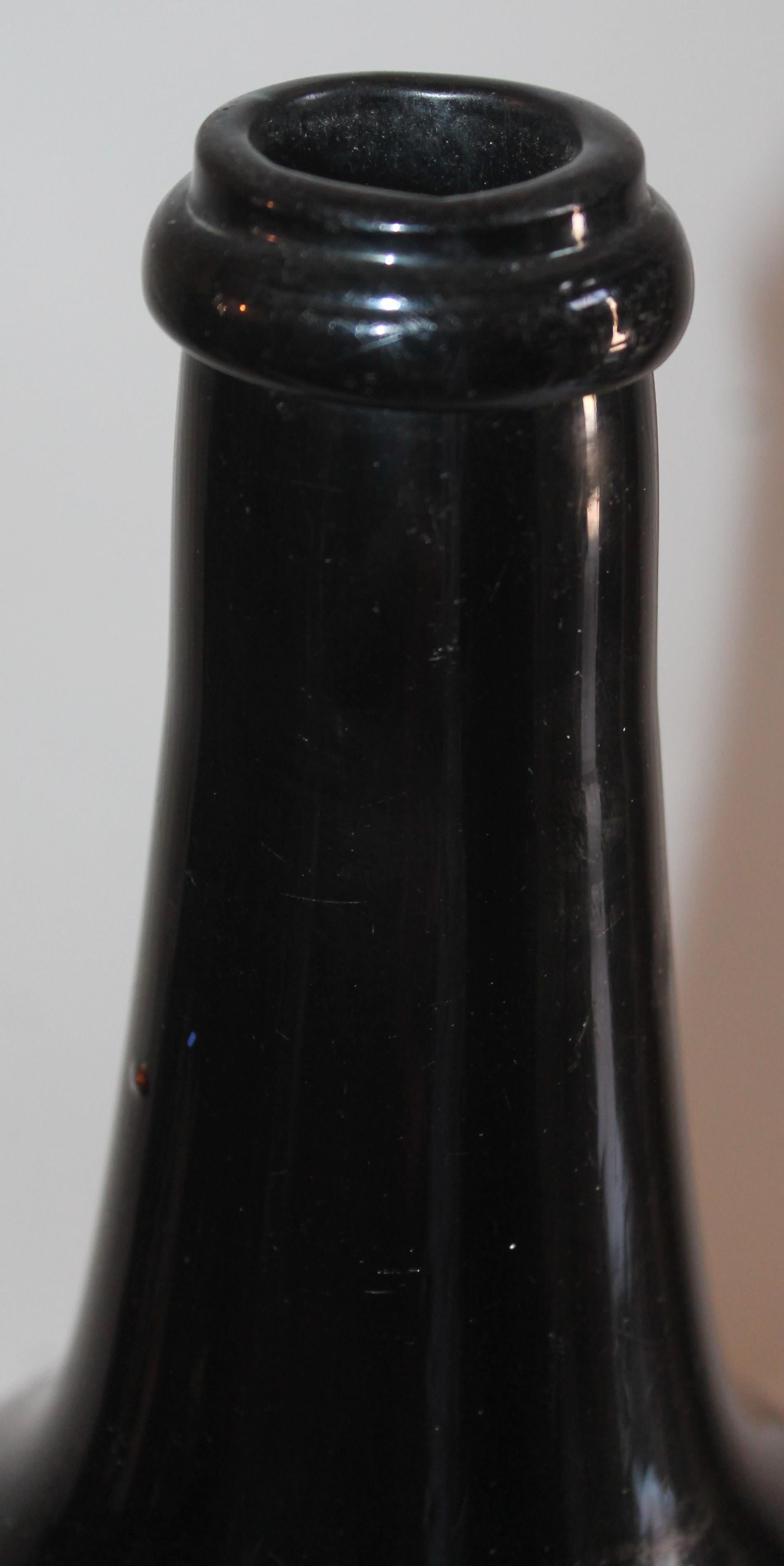 19th Century Handblown Bottles Collection of Three 4