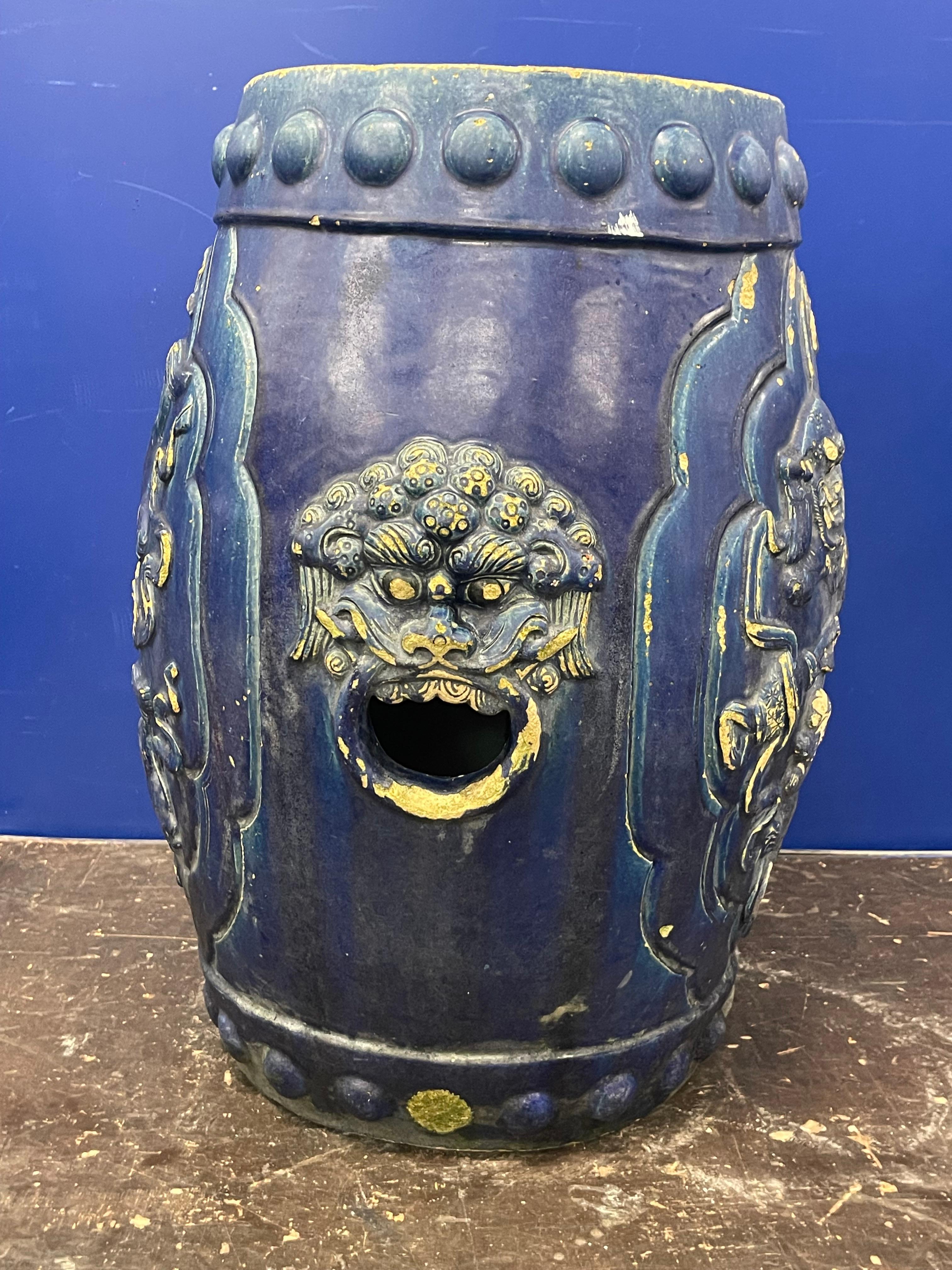 Handmade Chinese Ceramic Stool For Sale 1