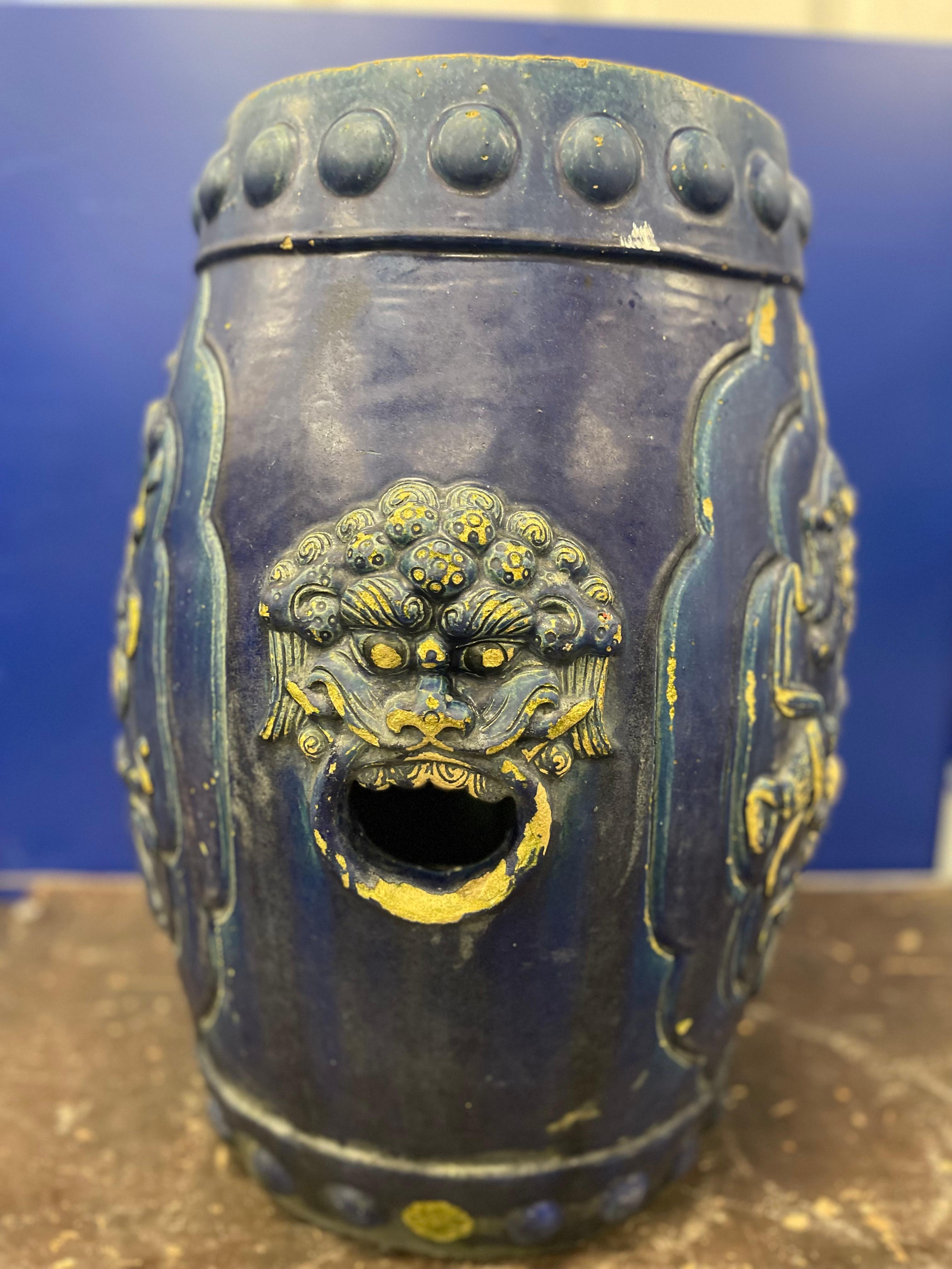 Handmade Chinese Ceramic Stool For Sale 2