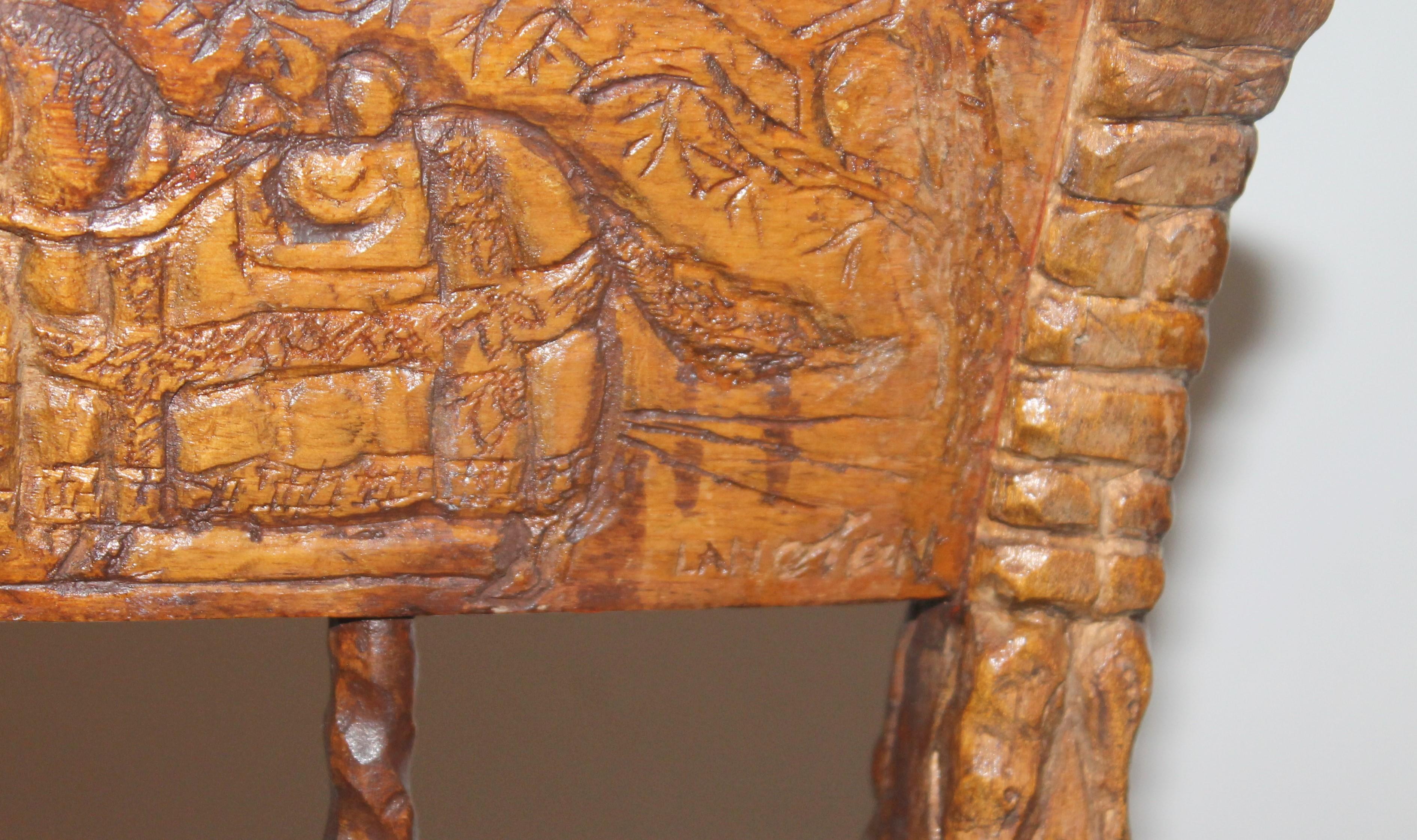 19. Jahrhundert Handmade English Chess geschnitzten Stuhl im Angebot 2