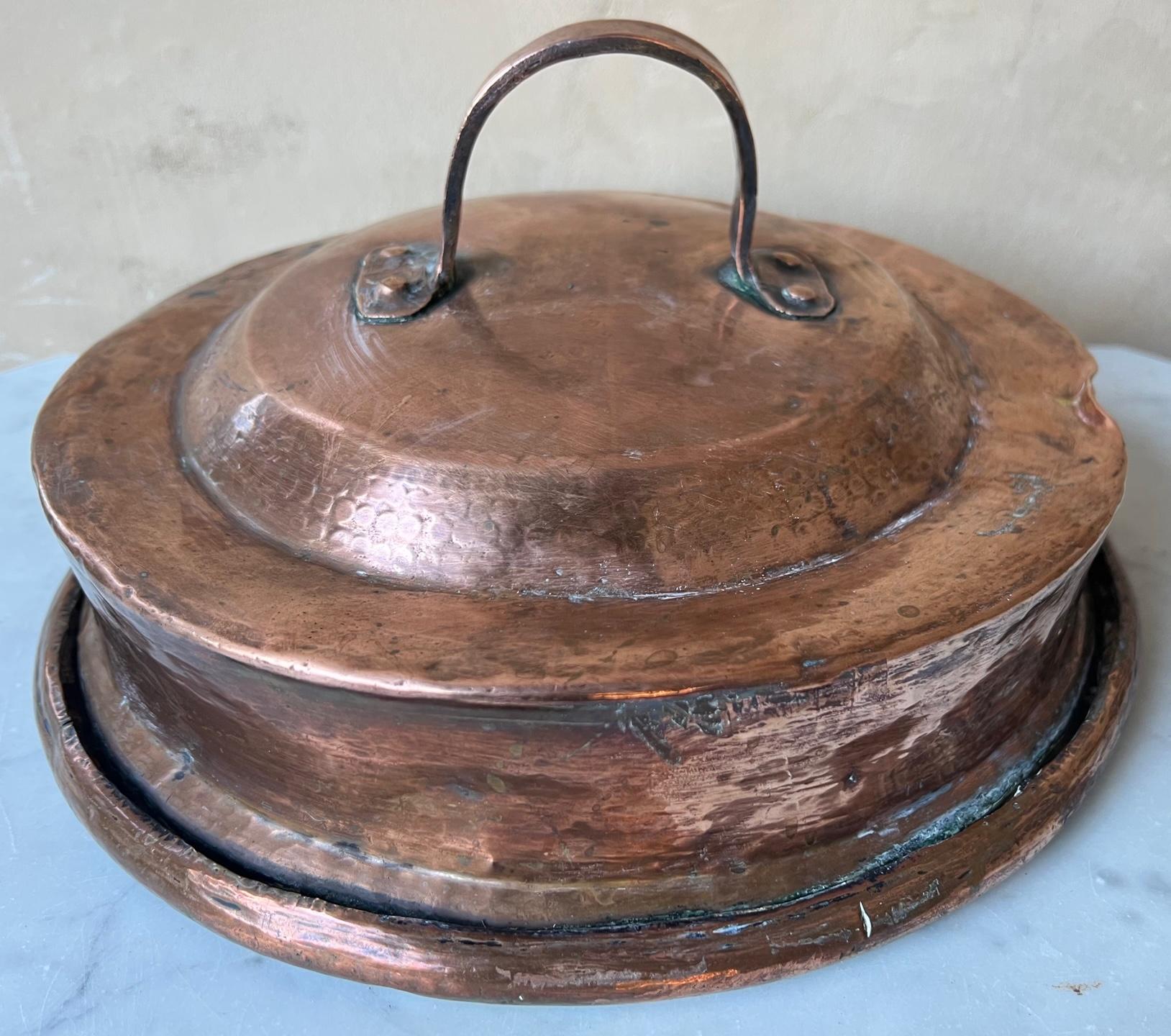 19th Century Handmade French Copper Pot and Lid 6