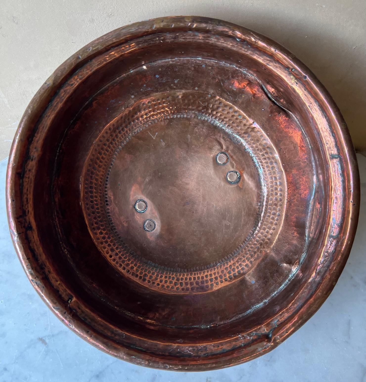 19th Century Handmade French Copper Pot and Lid 7