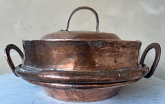19th Century Handmade French Copper Pot and Lid