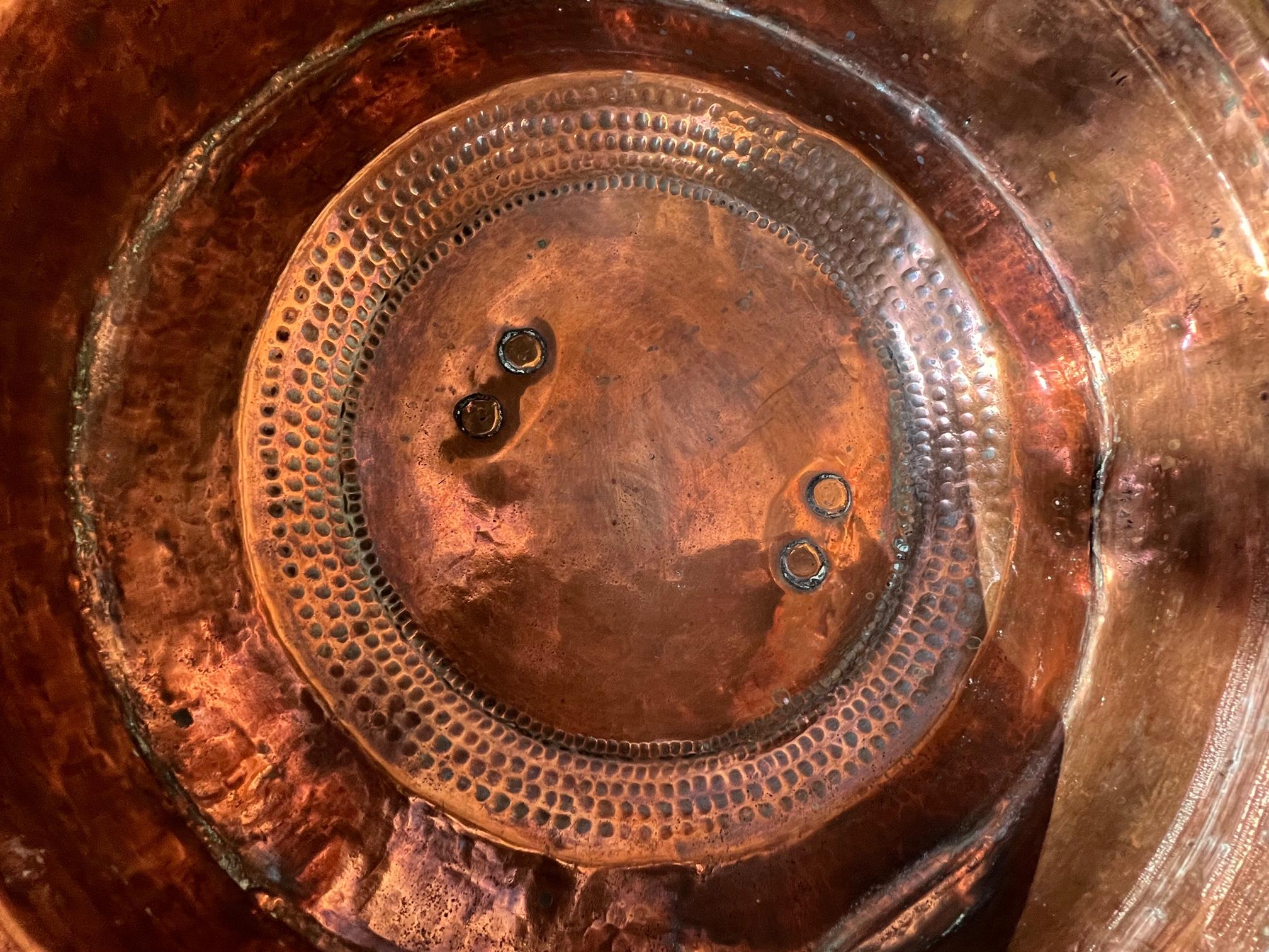 19th Century Handmade French Copper Pot and Lid 4
