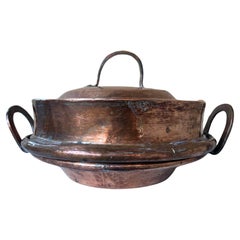 19th Century Handmade French Copper Pot and Lid