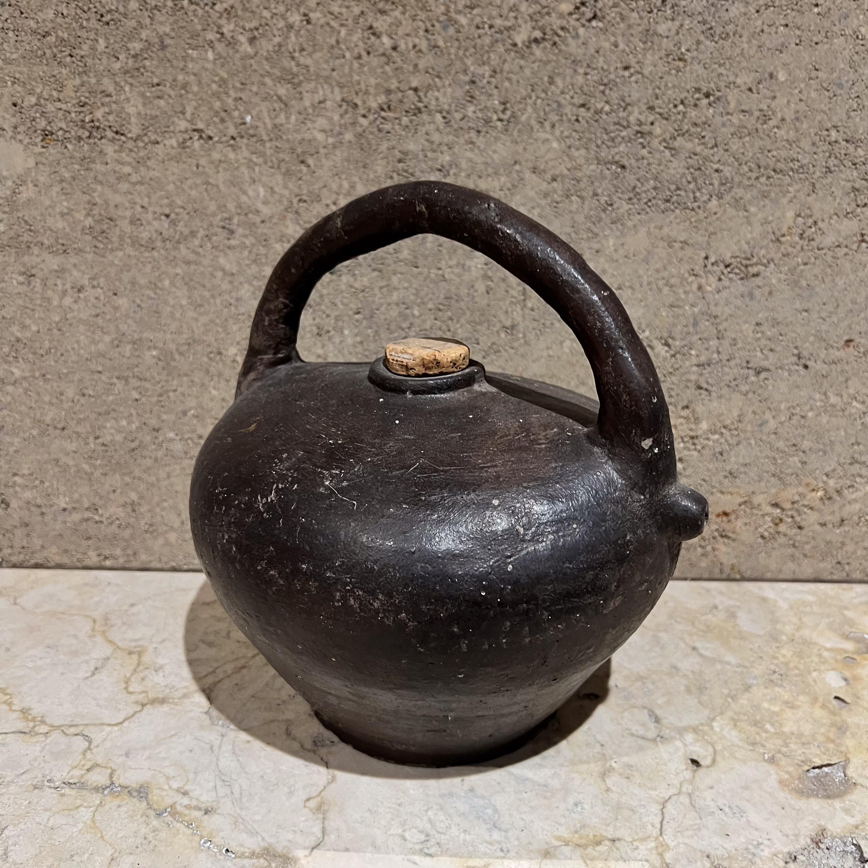19th Century French Pottery Handmade Antique Jug Vessel For Sale 2