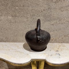 19th Century French Pottery Handmade Antique Jug Vessel