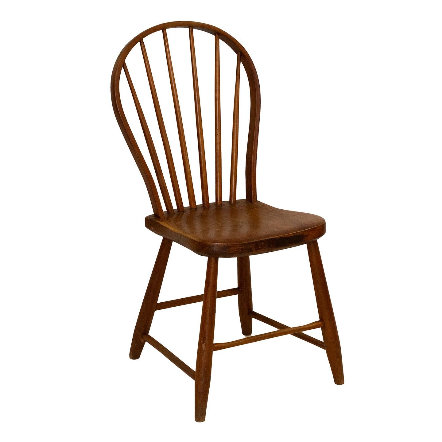 American 19th Century Handmade Maple Tavern Chairs For Sale